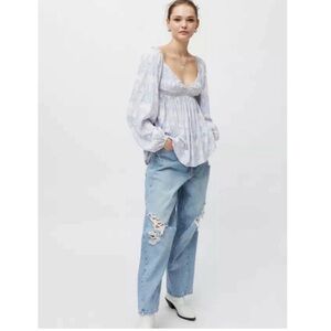 UO Esperanza babydoll blouse